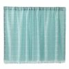 Solid Color Half Window Curtain Dormitory Short Curtain Modern Green Kitchen Curtains, 55x18 inch