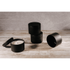 EOTW Candle Supply 8 oz. 24 Pack Empty Black Tin Jars, Ideal for Candle Making.