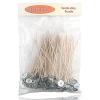 MILIVIXAY 100pcs 6.0inch ECO 4 Wicks for Soy Candles ,Pre-Waxed and Tabbed ECO Wicks for Soy Candles Making.