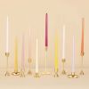 SSENERY 12" Unscented Taper Candles in 35 Colors (4-Pack) for Home Decor & Weddings - Burgundy