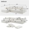 [VIDEO provided] [New] 109*68" Modular Sectional Living Room Sofa Set, Modern Minimalist Style Couch, Upholstered Sleeper Sofa for Living Room, Bedroo