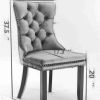 Furniture, Collection Modern, High-end Tufted Solid Wood Contemporary Velvet Upholstered Dining Chair with Golden Stainless Steel Plating Legs,Nailhea