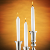 Tribello White Taper Candles, 14 Pack, 9" Unscented White Candlesticks for Home Decoration, Wedding, Holiday and Parties