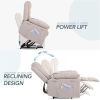 Massage Recliner,Power Lift Chair for Elderly with Adjustable Massage and Heating Function,Recliner Chair with Infinite Position and Side Pocket for L