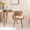 Dining Chairs with Faux Fur, Mid Century Side Chairs with Solid Painting Steel Leg for Dining Room